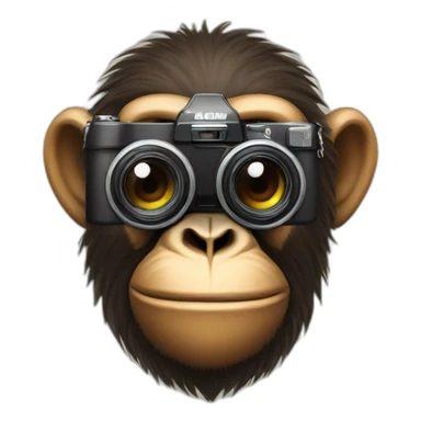 ape with a camera sticker