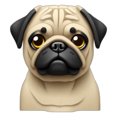 a lego pug sticker