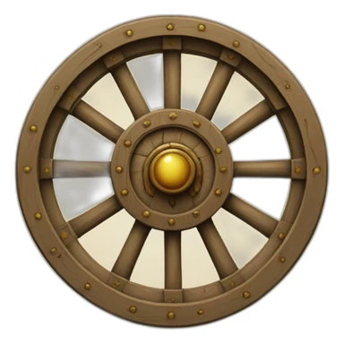 Fortuna's Wheel medieval sticker