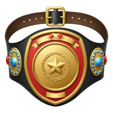 boxing champions belt sticker