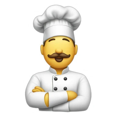 Chef kissing the air sticker