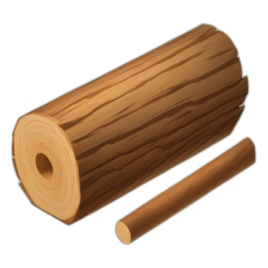 isometric book of woodworking wood logs sticker