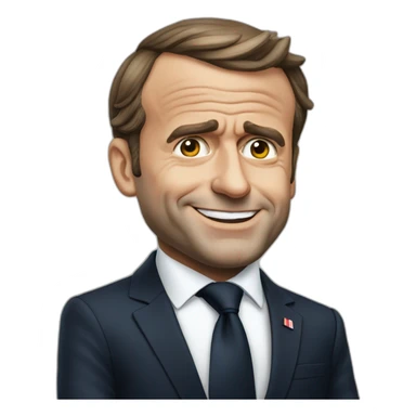 President Macron Chocked sticker
