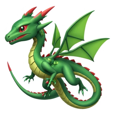 Rayquaza-Sceptile-Flygon-fusion sticker