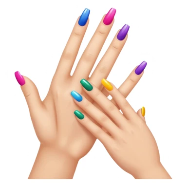Create emojis of nails painting sticker