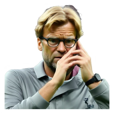 Klopp facepalm emoji sticker