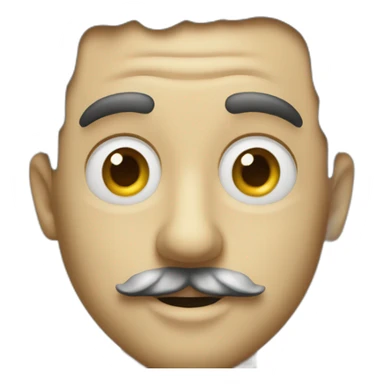 Charlie chaplin no hat sticker