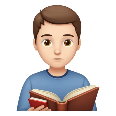 persona leyendo o escribiendo sola sticker