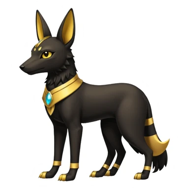 Anubis-Umbreon-fusion (full body) sticker