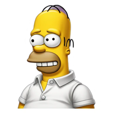Homer Simpson donut sticker