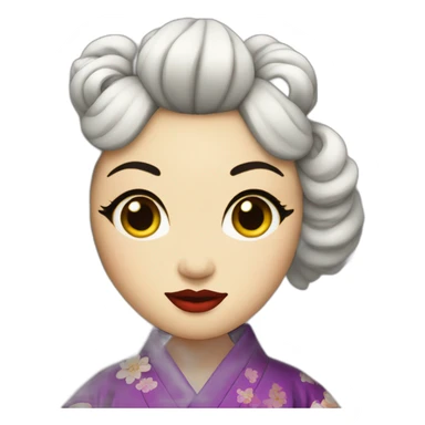 Geisha drag queen sticker