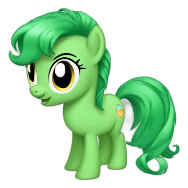 Green my little pony sticker