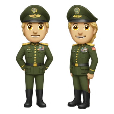 A general and army sticker