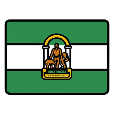 flag of Andalucía, Spain sticker