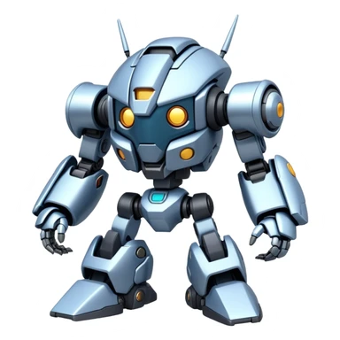 Futuristic Cute Cyber Medabots Metabī メタビー Mecha  sticker