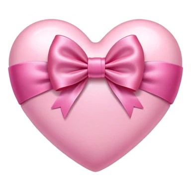 cute pink heart with pink bow  sticker