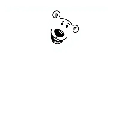 freaky polar bear sticker