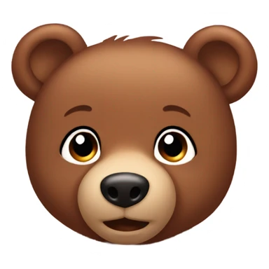Baby brown bear  sticker
