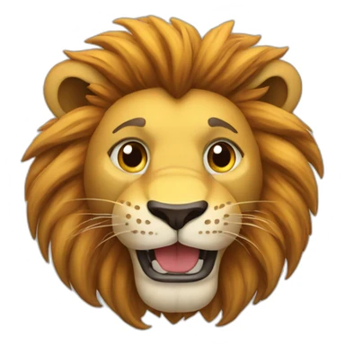 Lion thumbsup sticker