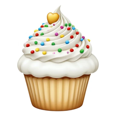 A cupcake tooth sticker