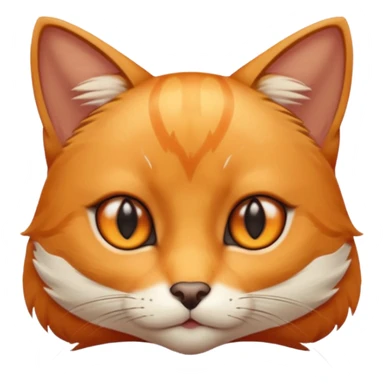 Cat with slim fox eyes  sticker