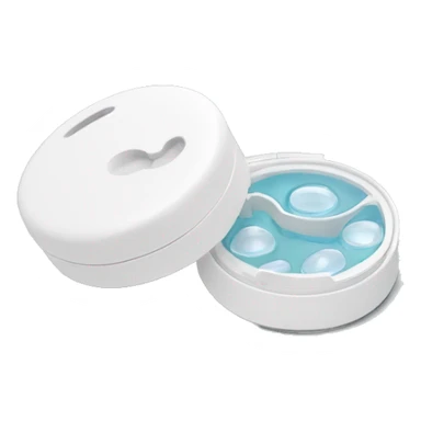 dual compartment screw-top prescription contact lens case sticker