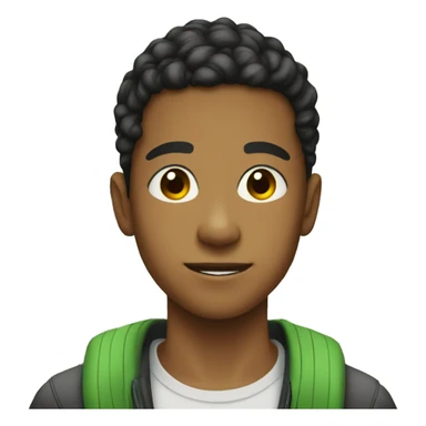 Teenage biracial boy at a park sticker