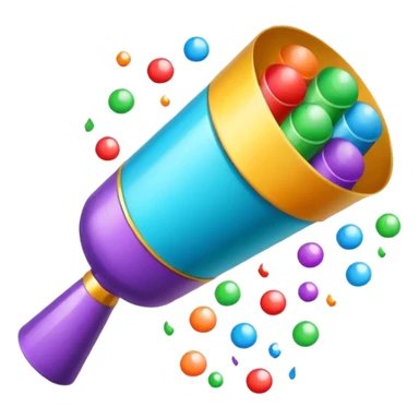 Corporate Gift icon and party popper as a retro sticker  sticker