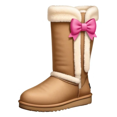 Ugg with bows sticker