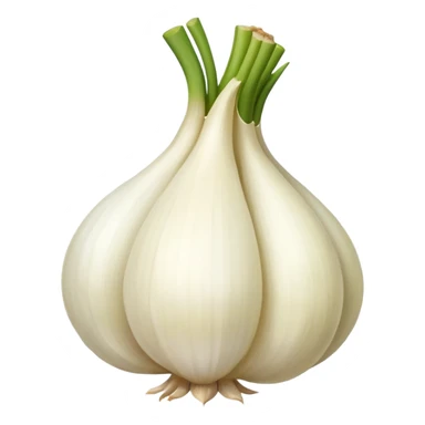 bird with a body like a garlic bulb sticker