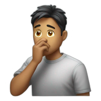 Faker doing the silence pose sticker