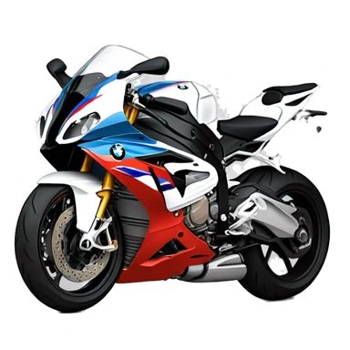 bmw s1000 rr 2d style flat drawing sticker