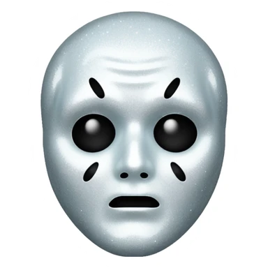 glitter white ghostface killer  sticker