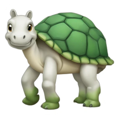 Tortue qui fait du cheval sticker