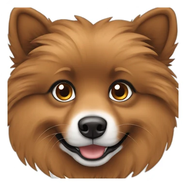 Spitz-brown dark color  sticker