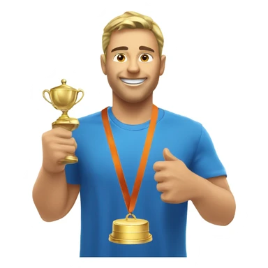 Médaille trophée  sticker