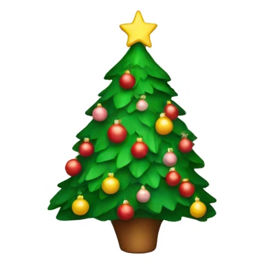 A preppy Christmas tree sticker