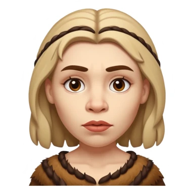 slack jawed female neanderthal sticker