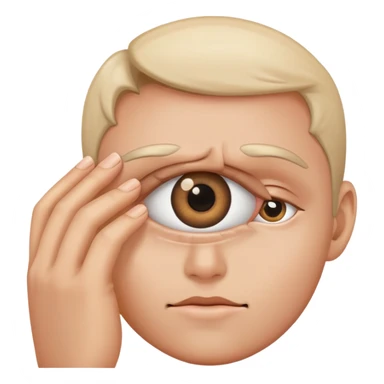 A person holding their eye sticker