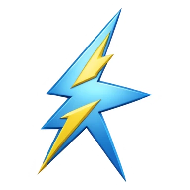“Emoji-style R logo, metallic silver with electric blue outline, bold and rounded like a sticker. Blue lightning bolt ⚡ on the left, yellow lightning bolt ⚡ on the right. Soft glow, glossy 3D finish, centered, white or transparent background.”But take reference of photo  sticker