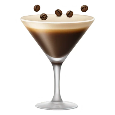 Espresso Martini with coffee beans sticker