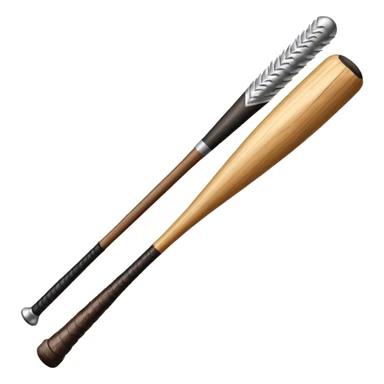 Baseball bat with long silver spikes sticker