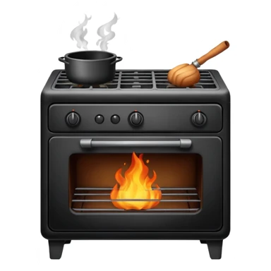 burnt oven sticker