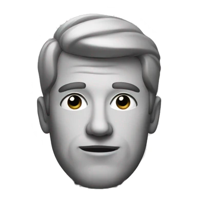 monochrome portrait of a man sticker