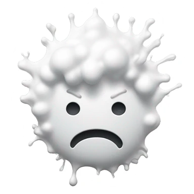 White ink splash sticker