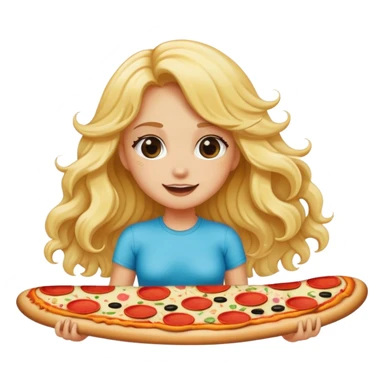 A cool girl who likes to surf and eat pizza  sticker