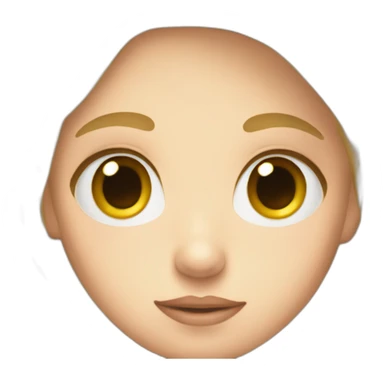 Angel with big eyes and blonde hair  sticker