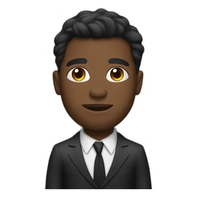 Black man with muscles in a suit sticker