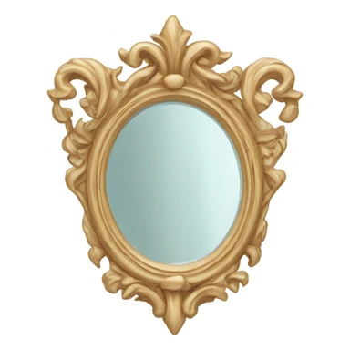 Realistic cute little mirror sticker