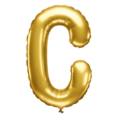 Foil balloon gold number 0 sticker
